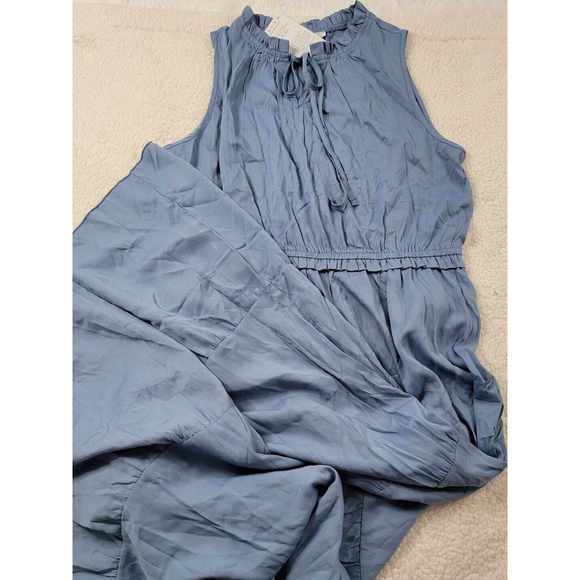 [100] NWT Kirundo Blue Sleeveless Maxi Neck Tie Dress- Size XL - Picture 5 of 8